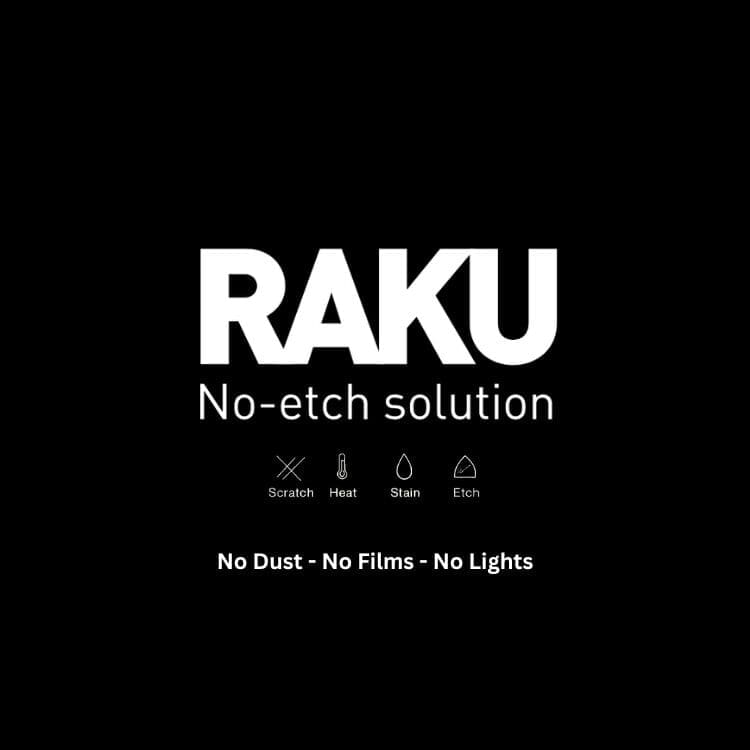 Raku no-etch solution